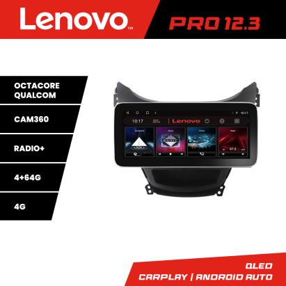 Navigație Hyundai Elantra 2011-2013 Lenovo PRO 12.3 QLED 4GB+64GB 4G