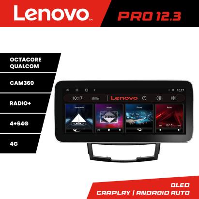 Navigație Android Lenovo PRO 12.3 QLED 4G pentru SsangYong Korando 2011-2013