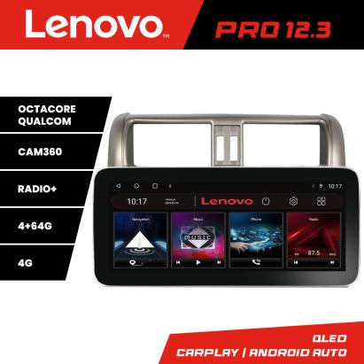 Navigatie Toyota Prado 2010-2013 Lenovo PRO 12.3 QLED 4G DSP 4+64GB