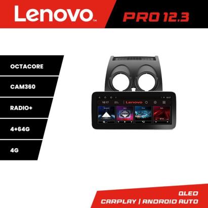 Navigație Nissan Qashqai 2007-2013 Lenovo Pro 12.3 inch QLED 4G 4+64GB