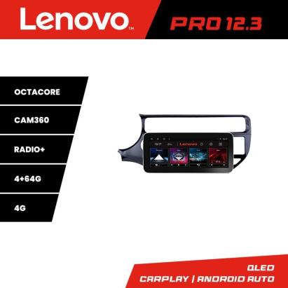 Navigație Kia Rio 2014-2017 Lenovo PRO 12.3 QLED 4G GPS 4+64GB