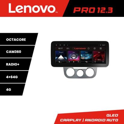 Navigatie VW Golf 5 2004-2010 pentru clima manuala, Lenovo PRO 12.3 QLED 4G