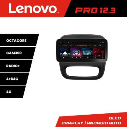 Navigație Renault Trafic 2014-2018 Lenovo PRO 12.3 inch QLED 4G 4+64GB