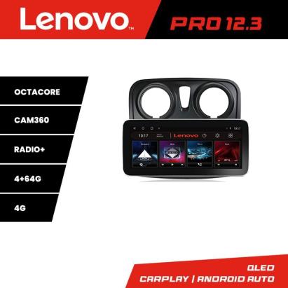 Navigație Dacia Sandero Logan 2012-2020 Lenovo PRO 12.3 QLED 4G 4+64GB
