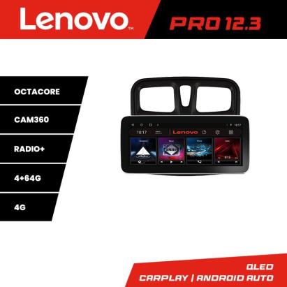 Navigație Dacia Sandero 2012-2020 Lenovo PRO 12.3 QLED 4G GPS 4+64GB