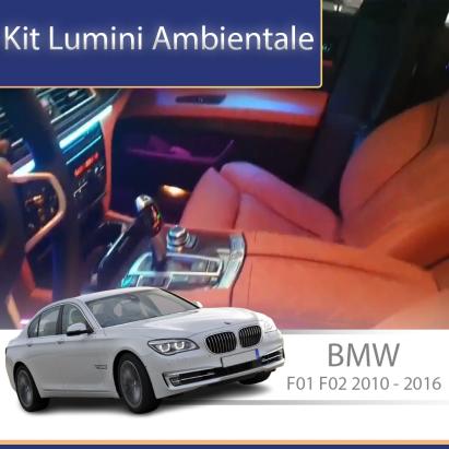 Kit lumini ambientale dedicate BMW Seria 7 F01/F02 2010-2016 cu control din telefon