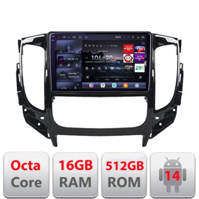 Navigație Android Mitsubishi L200 2014-2020 QLED 2K, 16GB RAM, 512GB