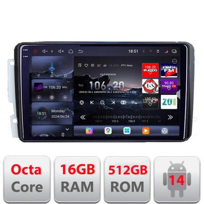 Navigație Android Mercedes C W203 / CLK W209 / G, QLED 2K, 16GB RAM, 512GB