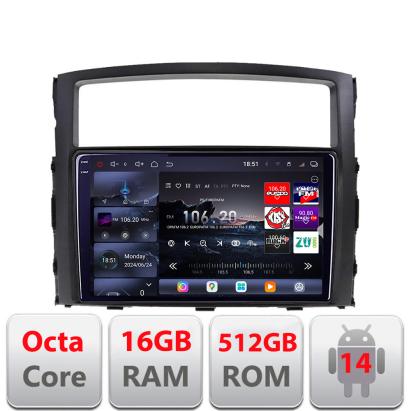 Navigatie Android Mitsubishi Pajero 2006-2018 QLED 2K 16GB RAM 512GB