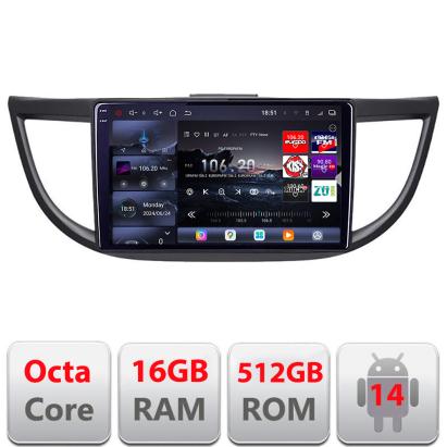 Navigatie Honda CR-V 2012-2016 Edotec QLED 2K, 16GB RAM, 512GB, Android