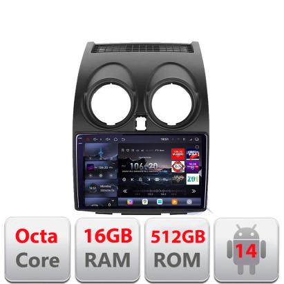 Navigație Nissan Qashqai 2007-2013 Edotec QLED 2K, 16GB RAM, 512GB