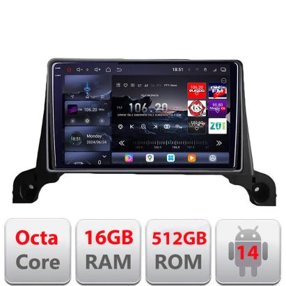 Navigatie Android Peugeot 5008 2016-2020 QLED 2K 16GB+512GB 360