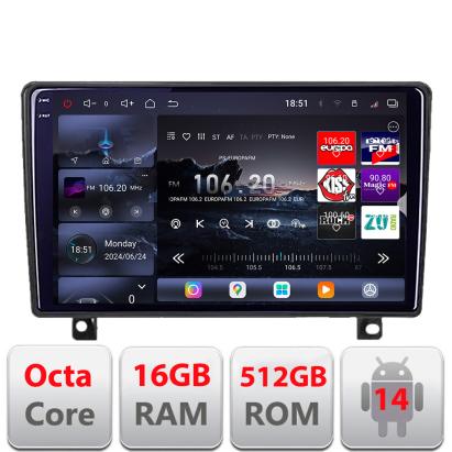 Navigație Android Opel Astra H cu ecran QLED 2K, 16GB RAM, 512GB
