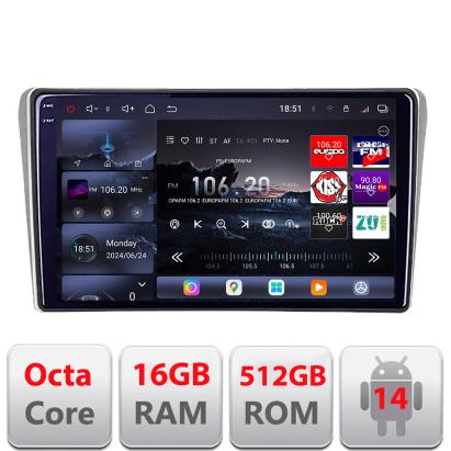 Navigatie Toyota Avensis 2003-2008 Edotec QLED 2K Android 16GB RAM 512GB