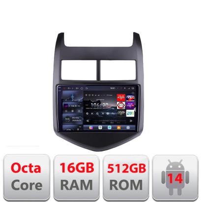 Navigație Android Chevrolet Aveo 2010-2013 QLED 2K 16GB+512GB 360