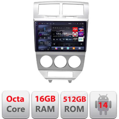 Navigatie Android Dodge Caliber 2006-2010 QLED 2K 16GB RAM 512GB