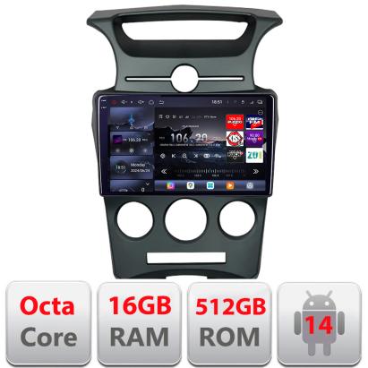 Navigație Android Kia Carens 2006-2012 cu QLED 2K, 16GB RAM și 512GB