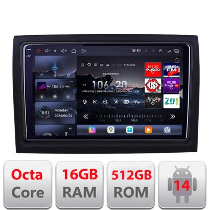 Navigatie Fiat ducato 2006- Edotec Kit-DUCATO 8 core QLED 2K 16+512GB 360 Android Waze USB Navigatie Internet Youtube Radio v1