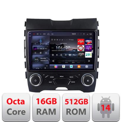 Navigatie Android Ford Edge 2015-2021 QLED 2K 16GB RAM 512GB