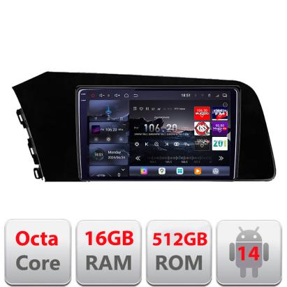 Navigație Android Hyundai Elantra 2021+ QLED 2K, 16GB RAM, 512GB, 360