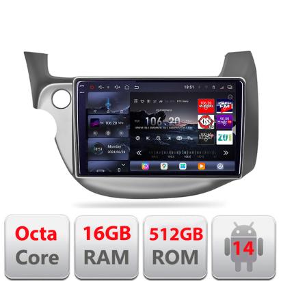 Navigatie Android Honda Fit 2008-2013 QLED 2K, 16GB RAM, 512GB