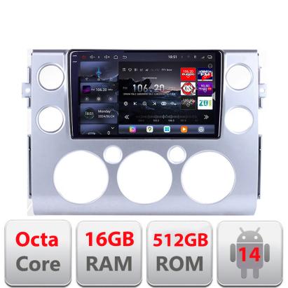 Navigatie Android Toyota FJ Cruiser 2006-2020 QLED 2K, 16GB RAM, 512GB