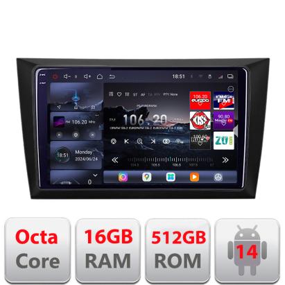 Navigație Android VW Golf 6 2009-2013 QLED 2K, 16GB RAM, 512GB, 360