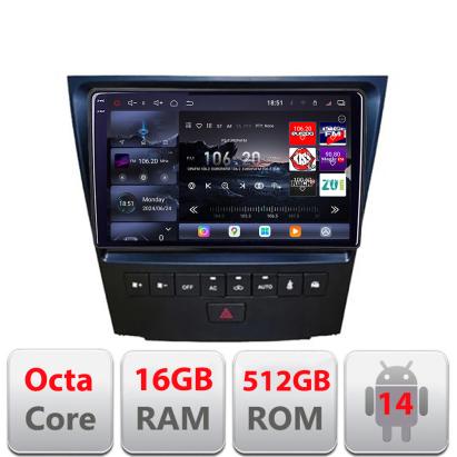 Navigatie Android Lexus GS 2004-2011 QLED 2K, 16GB RAM, 512GB, 360