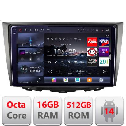 Navigatie Suzuki Kizashi 2009-2015 Edotec Kit-KIZASHI 8 core QLED 2K 16+512GB 360 Android Waze USB Navigatie Internet Youtube Radio