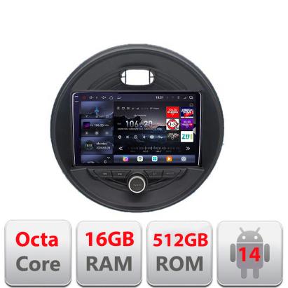 Navigatie Mini Cooper 2015-2019 QLED 2K Android 16GB RAM 512GB