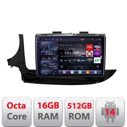 Navigatie Android Opel Mokka 2016+ Edotec QLED 2K 16GB RAM 512GB