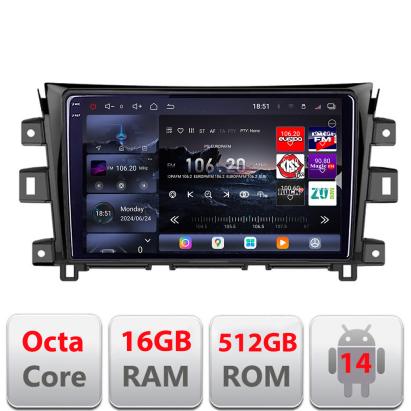 Navigatie Nissan Navara 2017+ Edotec QLED 2K Android 16GB RAM 512GB