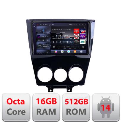 Navigatie Android Mazda RX-8 2003-2008, QLED 2K, 16GB RAM, 512GB