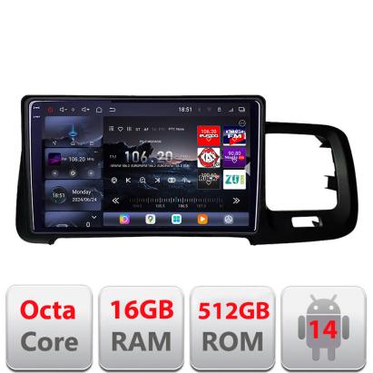 Navigație Volvo S60/V60 2014-2018 Sensus Connect, QLED 2K, 16+512GB