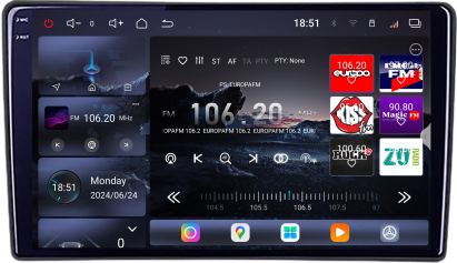 Navigatie Ford Transit 2019- varianta cu ecran de fabrica Android radio gps internet 8 core QLED 2K 16+512GB 360 Edotec