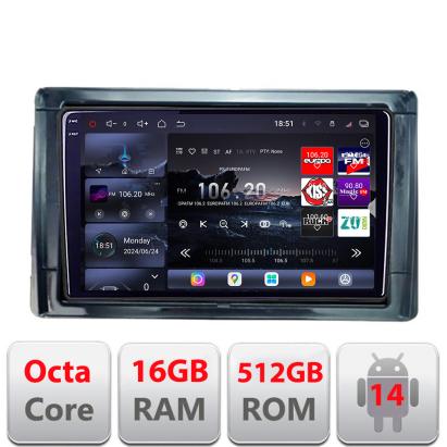 Navigație Toyota 2DIN Edotec QLED 2K, 16GB RAM, 512GB, Android