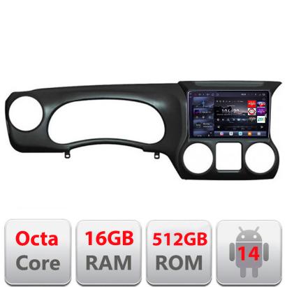 Navigatie Jeep Wrangler 2014-2016 Android radio gps internet 8 core QLED 2K 16+512GB 360 Edotec