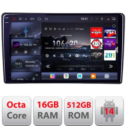 Navigație Android Nissan X-Trail 2004-2007 QLED 2K, 16GB RAM, 512GB