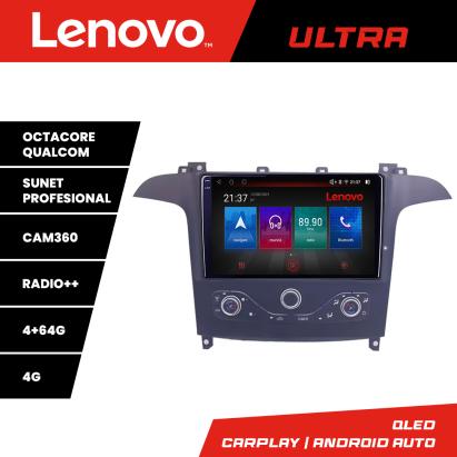 Navigație Android Ford S-Max 2006-2014 QLED 4GB+64GB 4G CarPlay