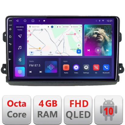 Navigatie Fiat Ducato 2021- dedicata Android QLED octa core 4+64 4G DSP FHD carplay android auto radio gps internet Android KIT-ducato2024+EDT-E309v3