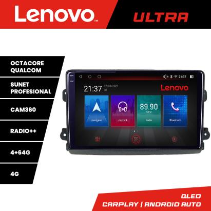 Navigatie Android Fiat Ducato 2021+ QLED 4G CarPlay GPS 4+64GB