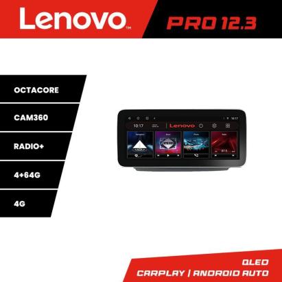 Navigație Lenovo QLED 12.3 inch pentru Fiat Ducato 2021+ cu CarPlay și 4+64GB