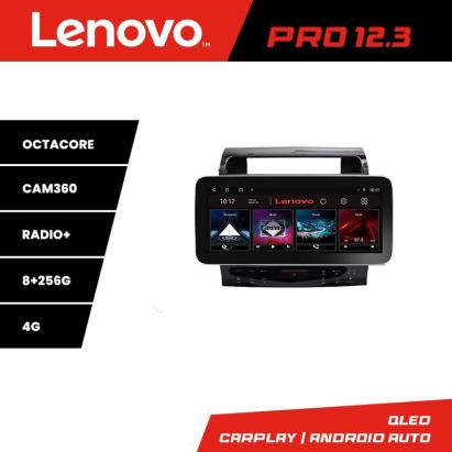 Navigație Toyota Land Cruiser V8/L200 2009-2020 Lenovo 12.3 QLED 8GB+256GB