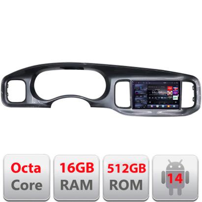 Navigatie Dodge Charger 2011-2014  Qled 2K Octa Core 16+512GB LTE 4G DSP Wifi 5Ghz android auto carplay radio gps internet kit-charger+EDT-E809-2K