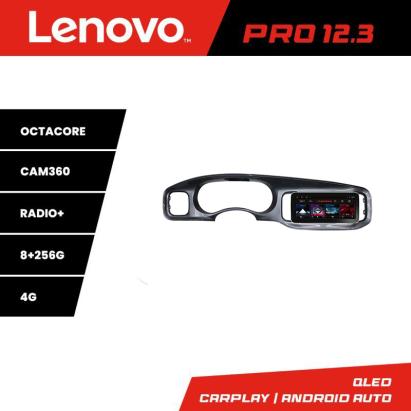 Navigație Dodge Charger 2011-2014 Lenovo QLED 12.3" Octa Core 8+256 GB