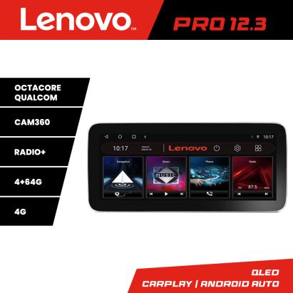 Navigație auto Lenovo 12.3 inch QLED pentru Renault Trafic, Opel Vivaro, Primastar