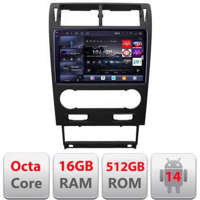 Navigatie Ford Mondeo 2004-2007 2K QLED, Octa Core, 16GB RAM, 512GB