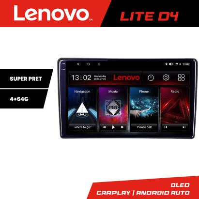 Navigație Android Lenovo QLED 4+64 pentru Ford Focus, Mondeo, S-Max și Galaxy