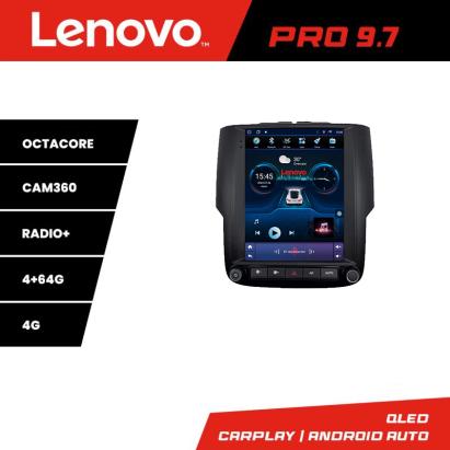 Navigație Tesla Lenovo 9.7 QLED pentru Dodge Ram 2013-2018, 4GB+64GB