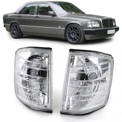 Indicator de sticlă clară cromat pentru Mercedes 190 W201 82-93 Performance AutoTuning